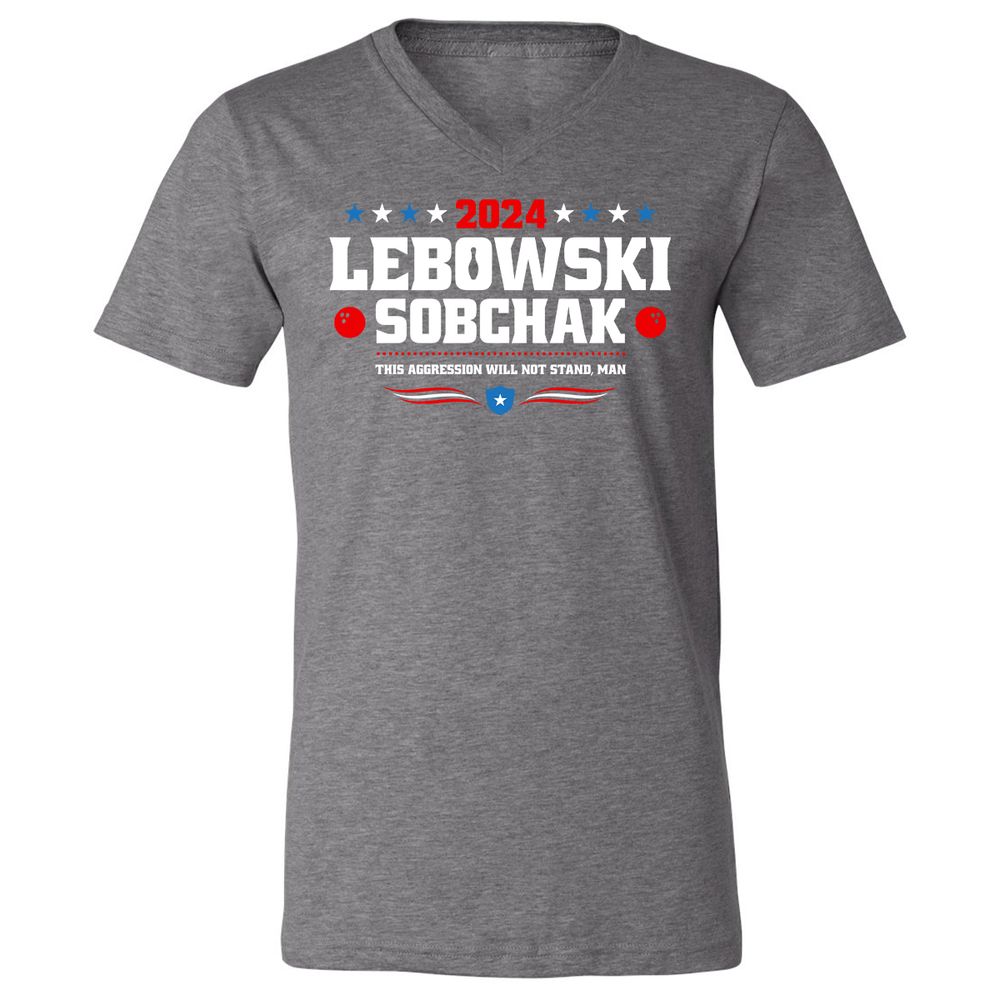Unisex V-Neck T-Shirt - 6C97EU7V - Deep Heather - 13