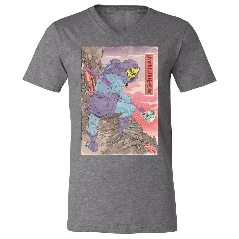 Unisex V-Neck T-Shirt - QTQ6VNSB - Deep Heather - 13