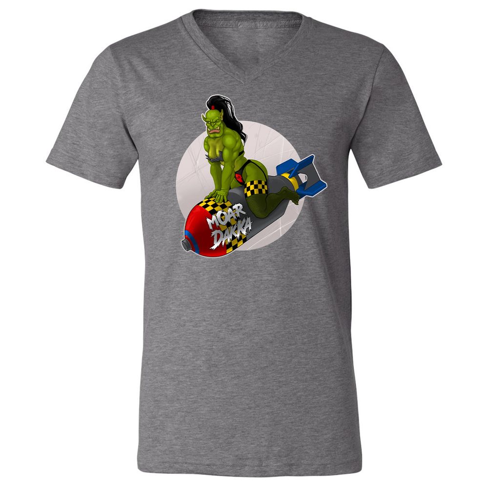 Unisex V-Neck T-Shirt - 6PQUFJDA - Deep Heather - 13