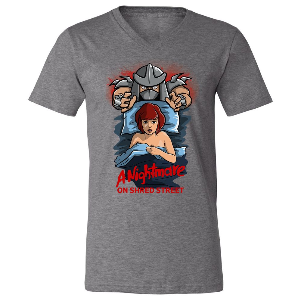 Unisex V-Neck T-Shirt - QJRTN22J - Deep Heather - 13