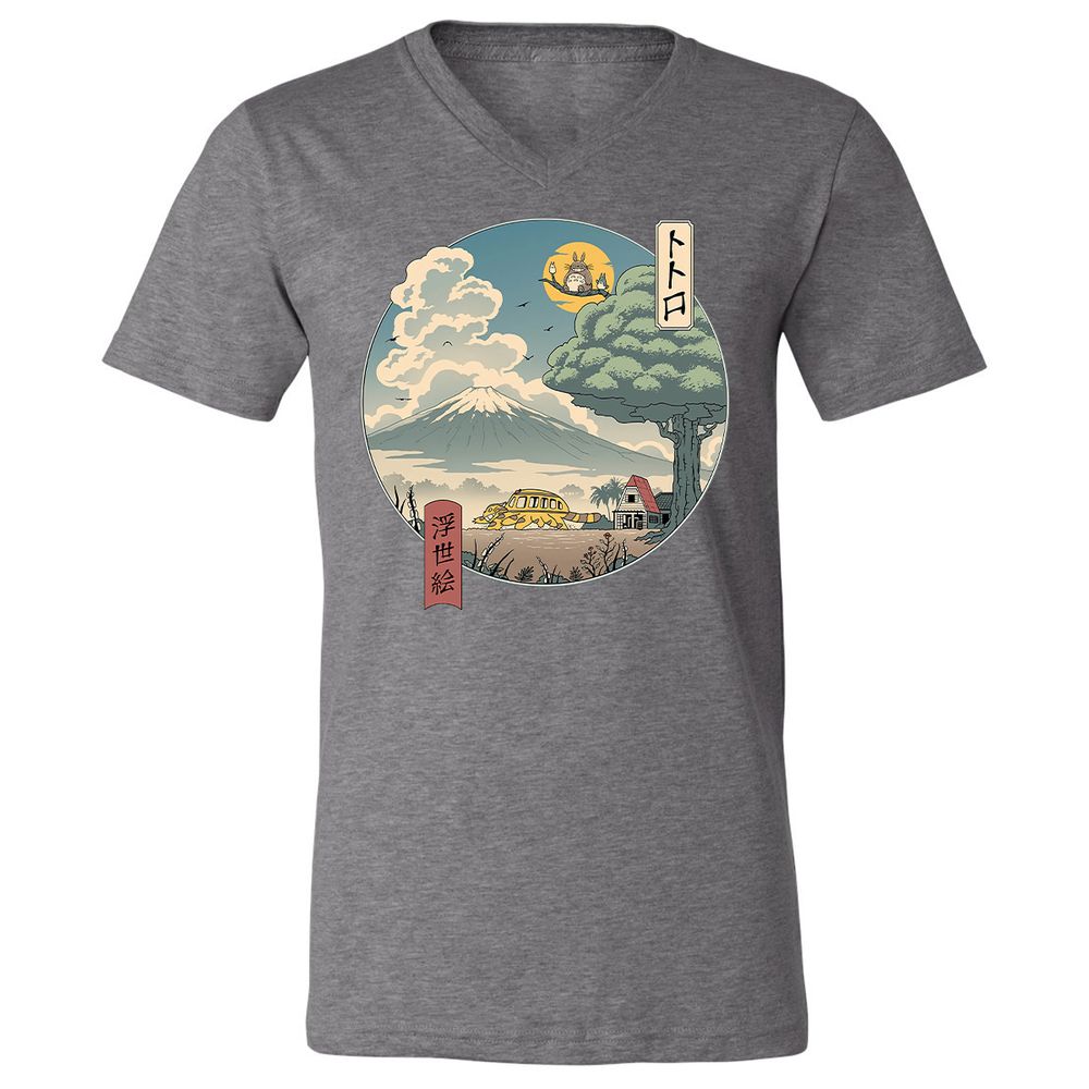 Unisex V-Neck T-Shirt - PYPC6PSB - Deep Heather - 13