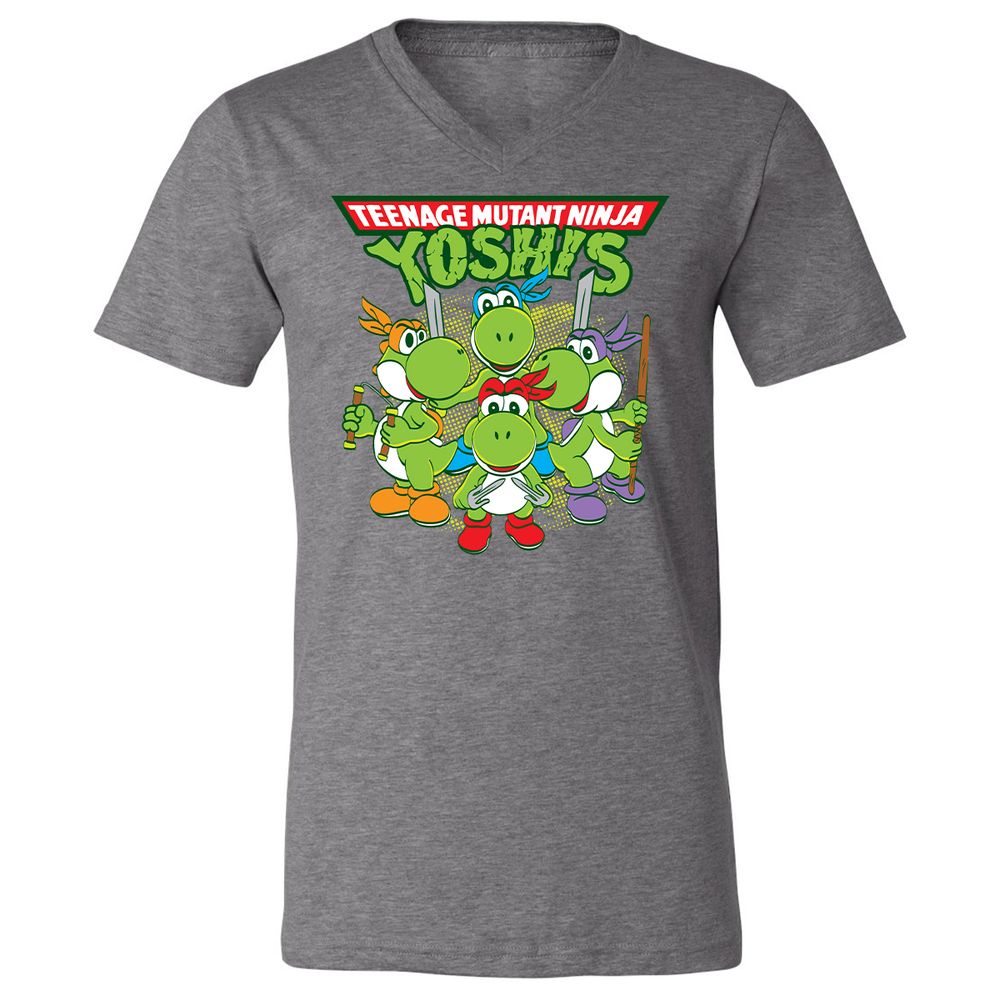 Unisex V-Neck T-Shirt - NQ8VWBHV - Deep Heather - 13
