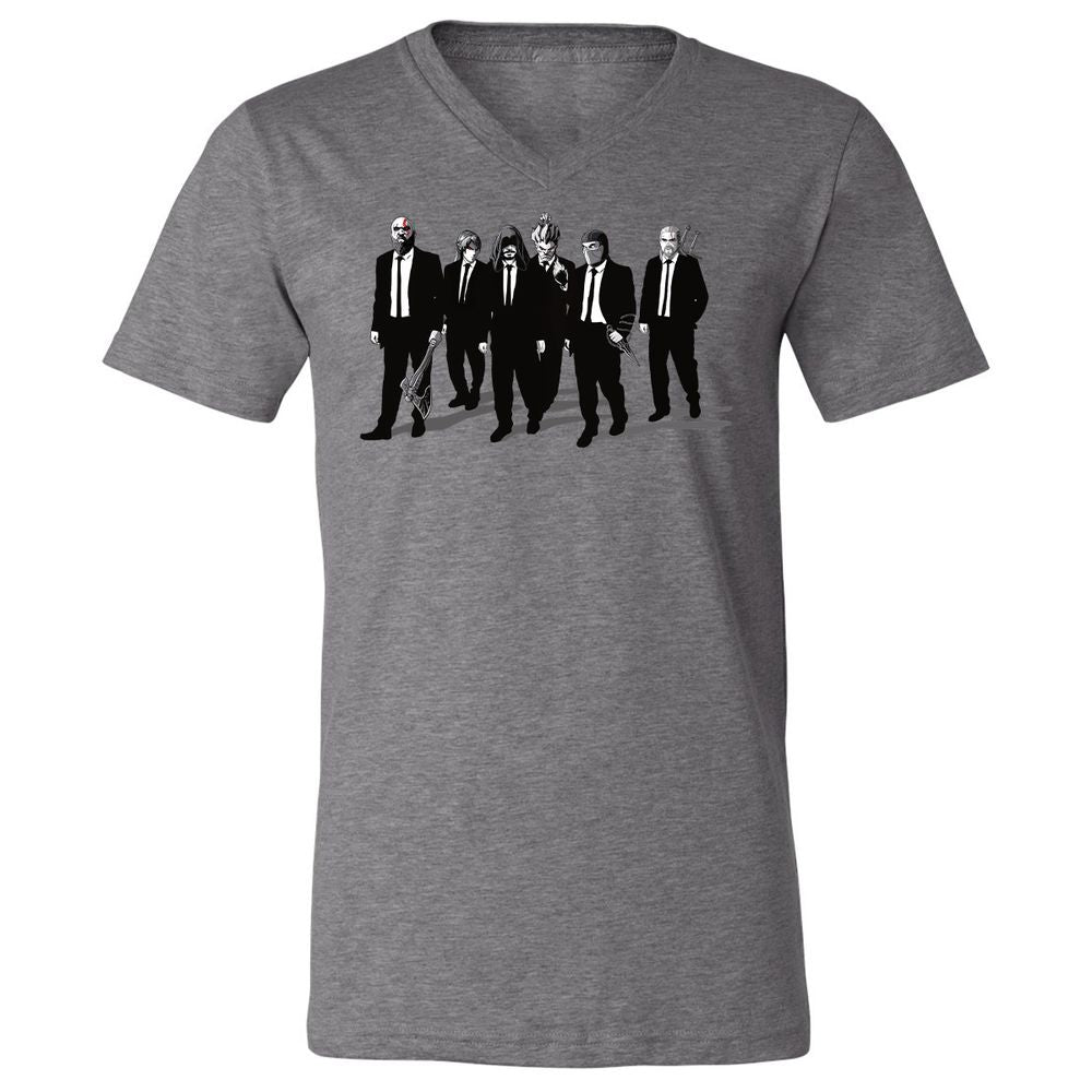 Unisex V-Neck T-Shirt - 3G4MZY2V - Deep Heather - 13