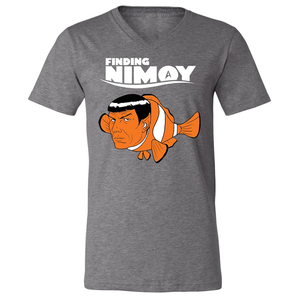 Unisex V-Neck T-Shirt - 3S12RJ3G - Deep Heather - 13