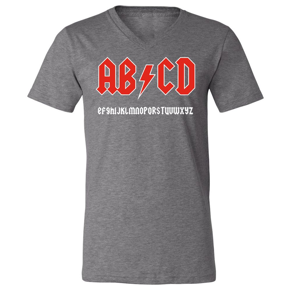 Unisex V-Neck T-Shirt - JTD8LHAL - Deep Heather - 13