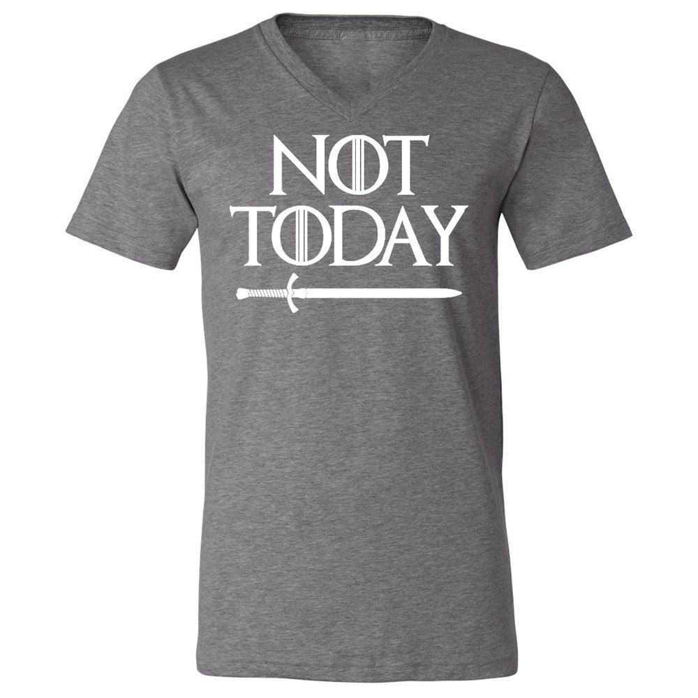 Unisex V-Neck T-Shirt - 6VK8F97Y - Deep Heather - 13