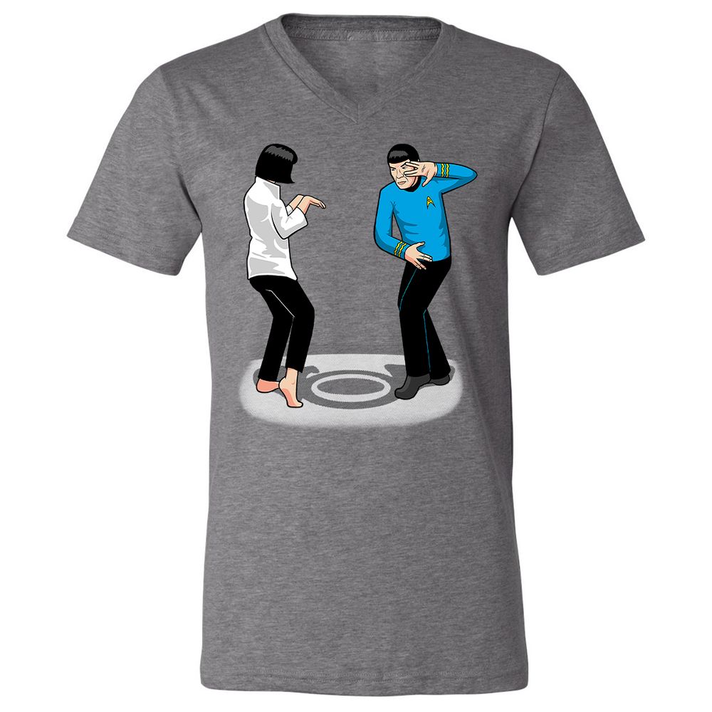 Unisex V-Neck T-Shirt - ANG83PSS - Deep Heather - 13