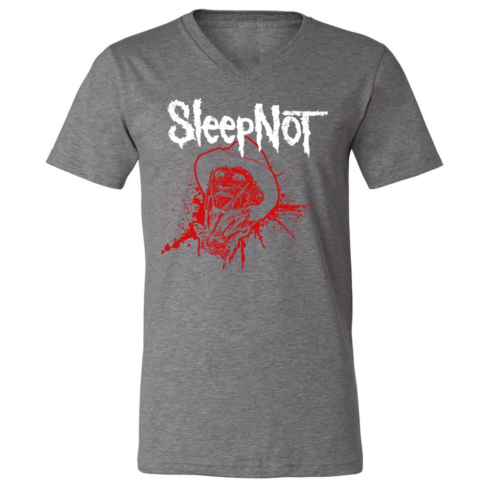 Unisex V-Neck T-Shirt - GKQ3V8GG - Deep Heather - 13