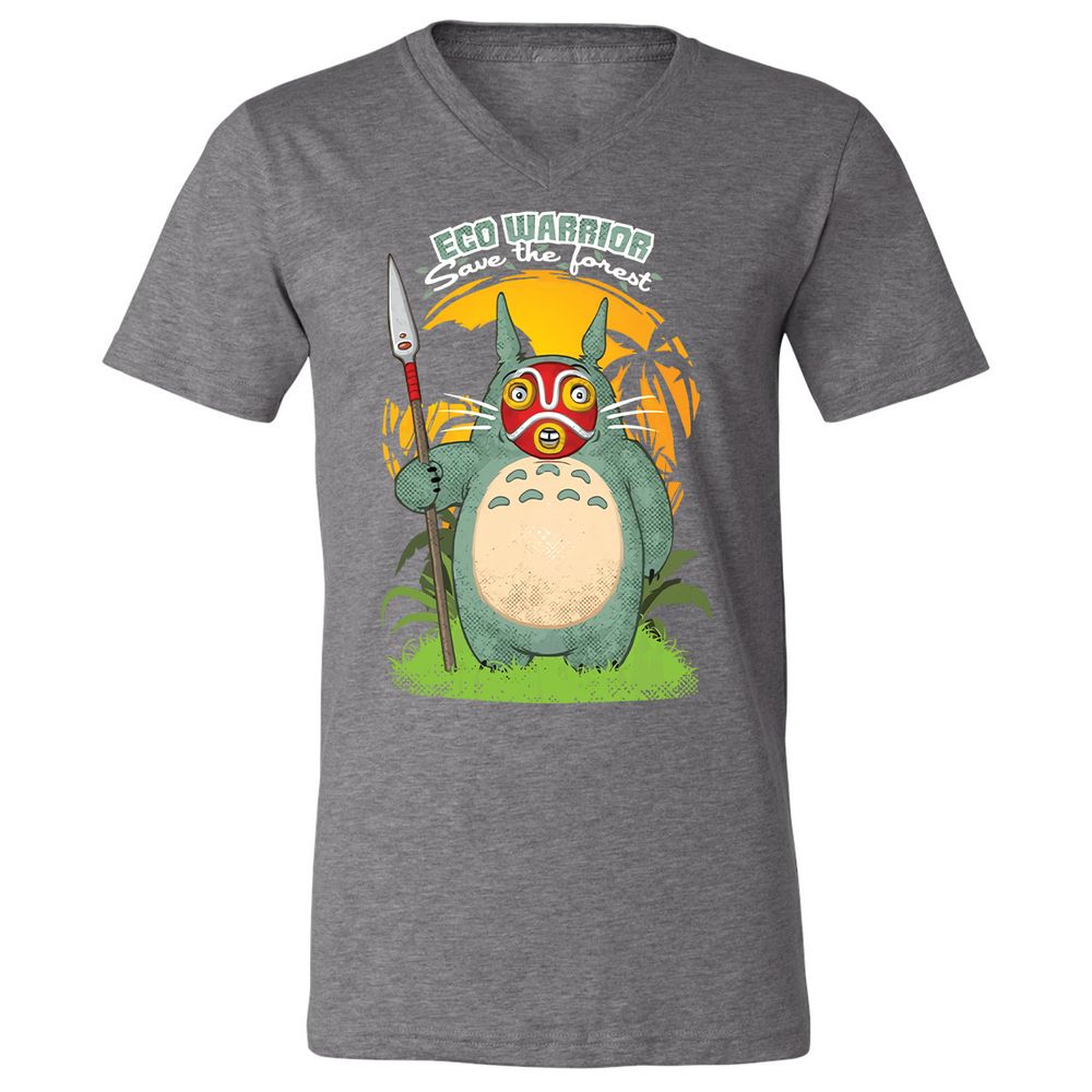 Unisex V-Neck T-Shirt - 5VJPTVG3 - Deep Heather - 13