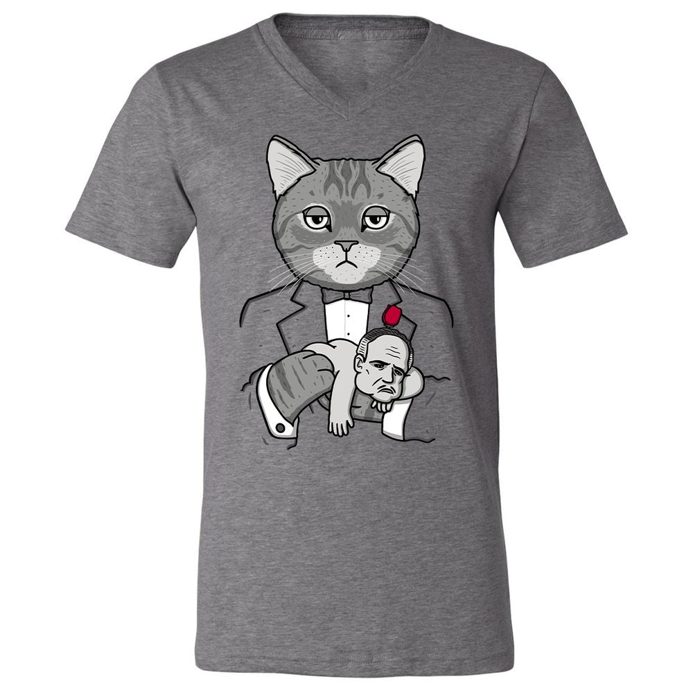 Unisex V-Neck T-Shirt - 6NVCMKW7 - Deep Heather - 13