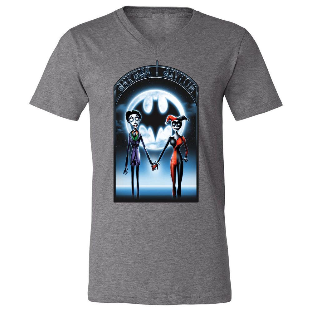 Unisex V-Neck T-Shirt - 769HD58M - Deep Heather - 13