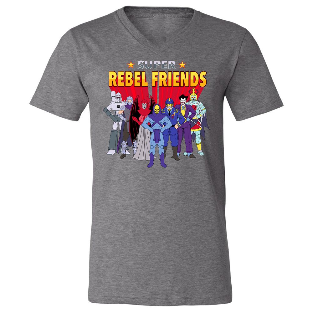 Unisex V-Neck T-Shirt - 1WEC5NDE - Deep Heather - 13