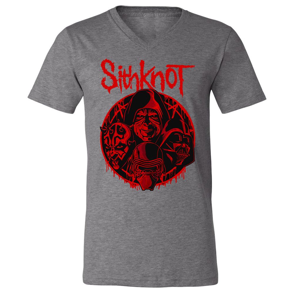 Unisex V-Neck T-Shirt - P7KMRZN1 - Deep Heather - 13