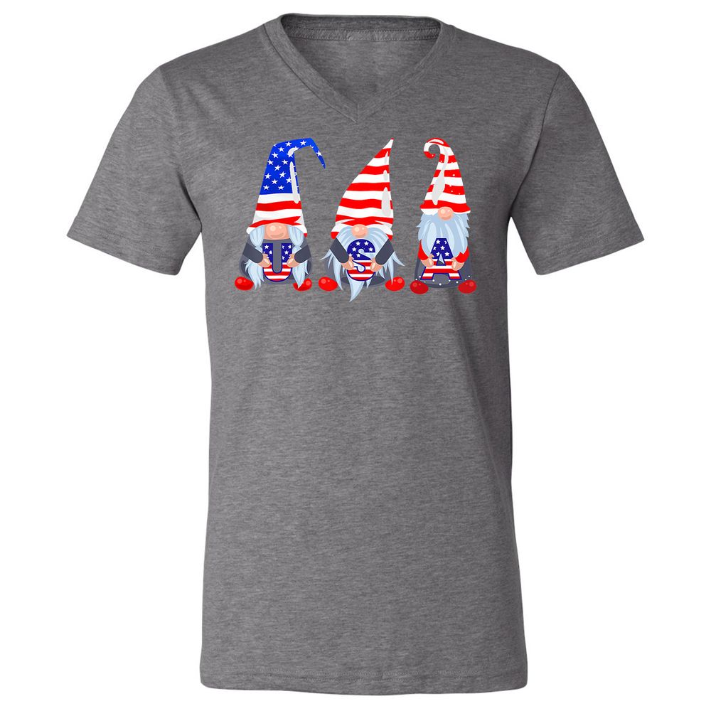 Unisex V-Neck T-Shirt - 61P5TJAD - Deep Heather - 13