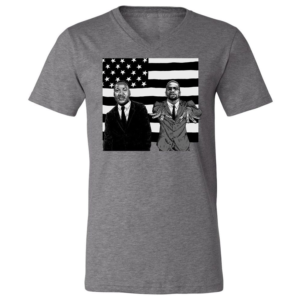Unisex V-Neck T-Shirt - AVUN24JG - Deep Heather - 13