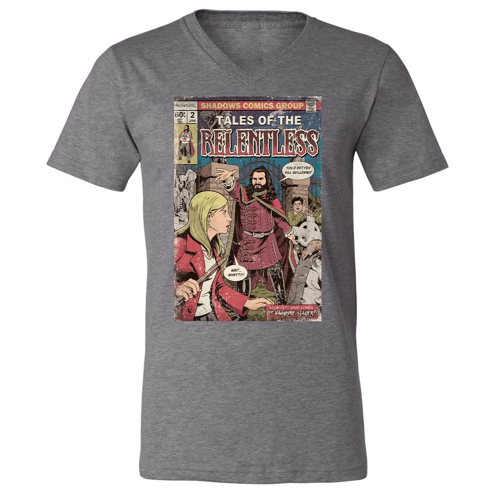 Unisex V-Neck T-Shirt - T86CUAYS - Deep Heather - 13