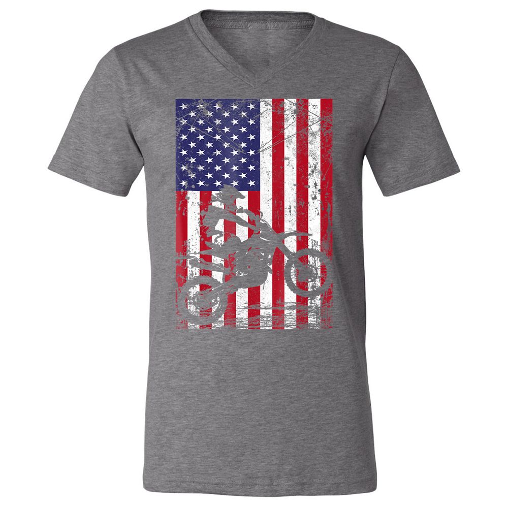 Unisex V-Neck T-Shirt - WD6HWMAT - Deep Heather - 13