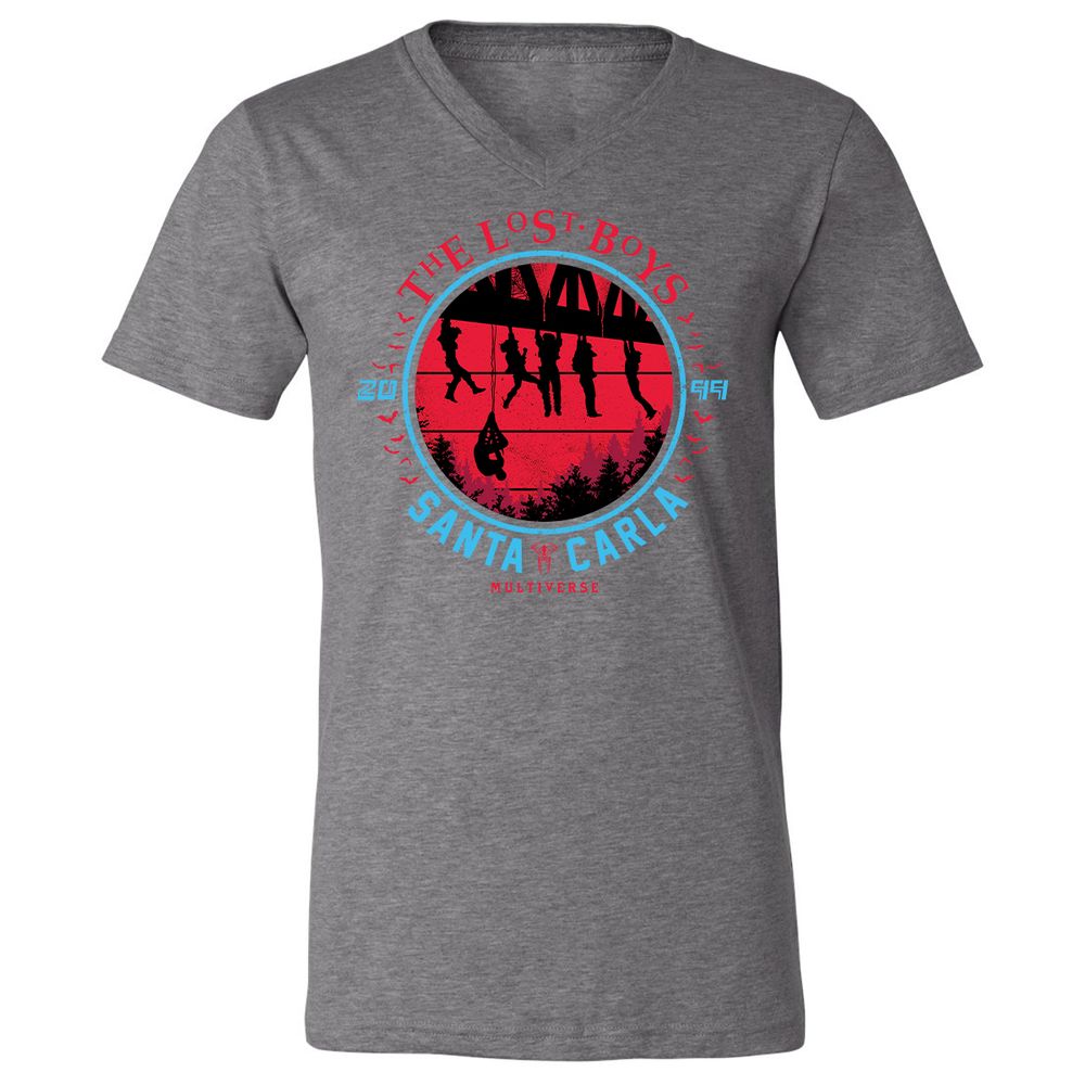 Unisex V-Neck T-Shirt - X2KL9M1C - Deep Heather - 13