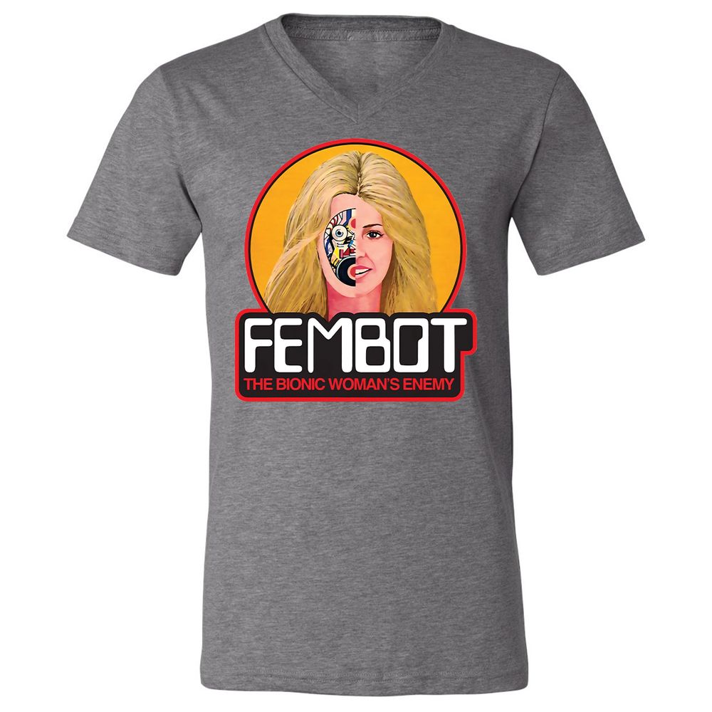 Unisex V-Neck T-Shirt - 1MANXV1W - Deep Heather - 13