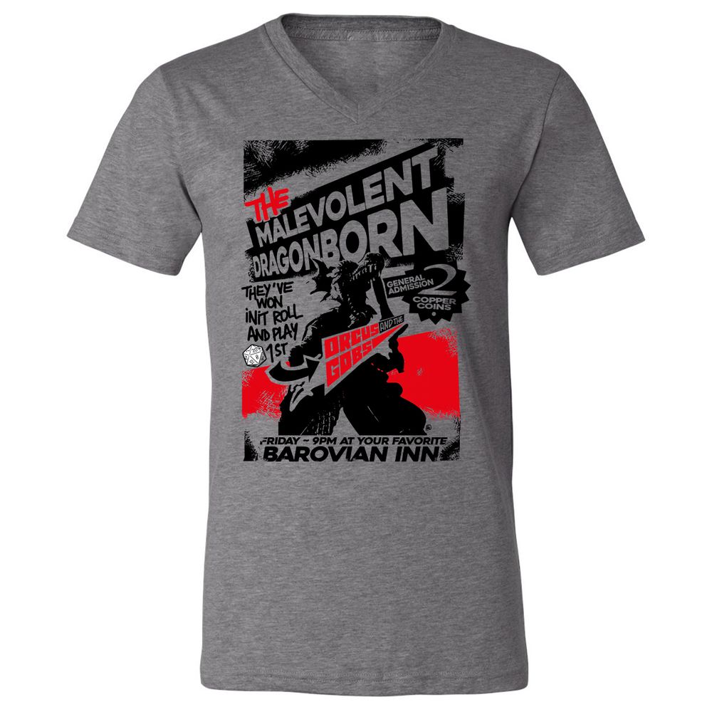 Unisex V-Neck T-Shirt - EXTQEXUG - Deep Heather - 13