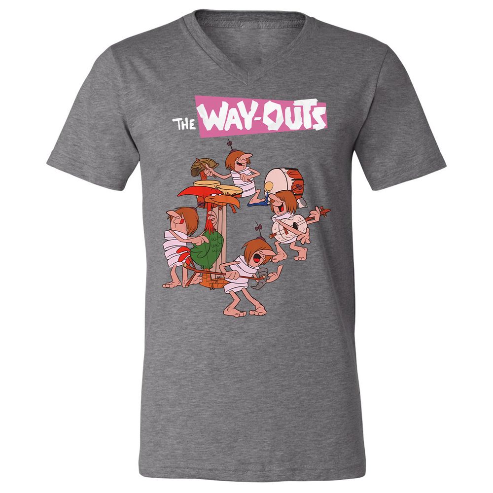 Unisex V-Neck T-Shirt - KMYB6ZJQ - Deep Heather - 13