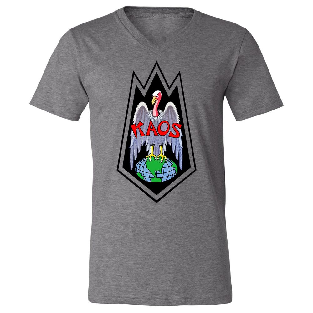 Unisex V-Neck T-Shirt - QDEUFEUP - Deep Heather - 13