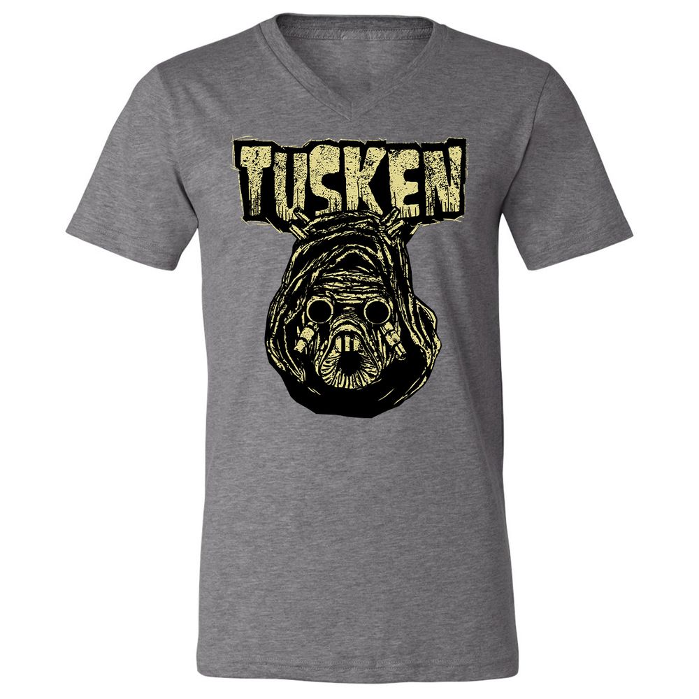 Unisex V-Neck T-Shirt - K8TXQZZA - Deep Heather - 13