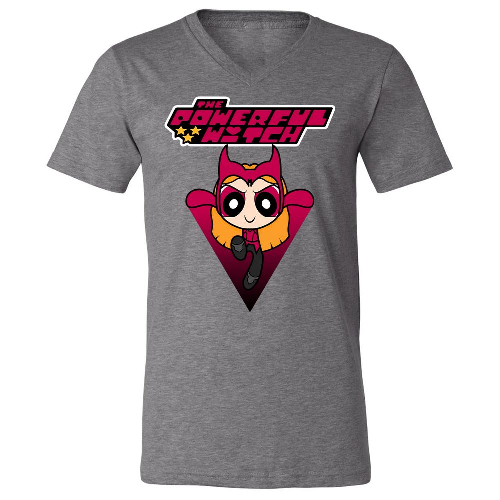 Unisex V-Neck T-Shirt - GK78BMCW - Deep Heather - 13