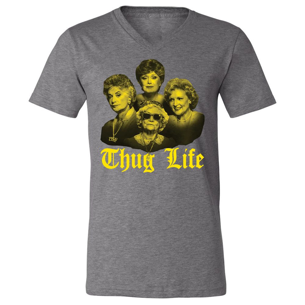 Unisex V-Neck T-Shirt - C59D8Y44 - Deep Heather - 13