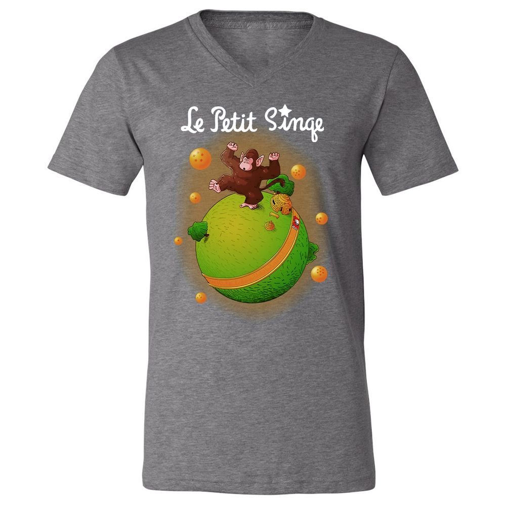 Unisex V-Neck T-Shirt - 8P8RS4TM - Deep Heather - 13