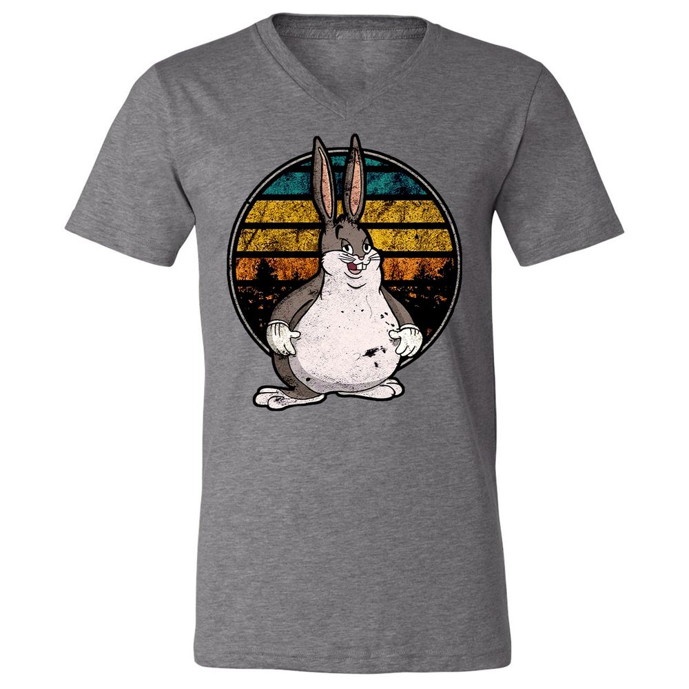 Unisex V-Neck T-Shirt - AMR9BWRT - Deep Heather - 13