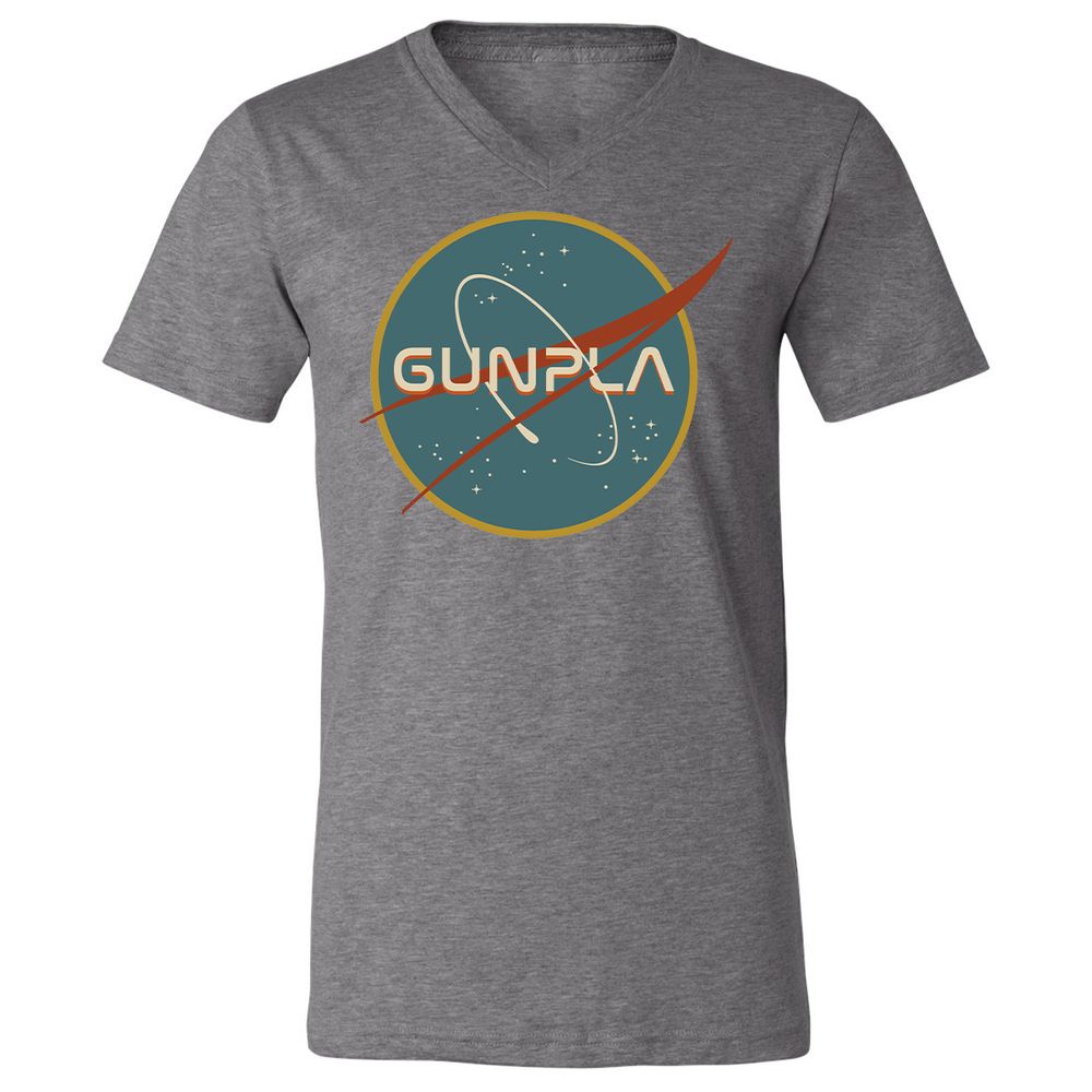 Unisex V-Neck T-Shirt - RKJS7137 - Deep Heather - 13