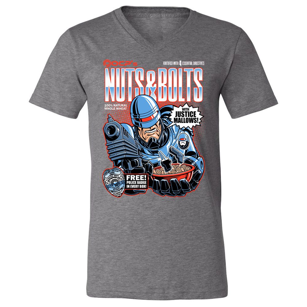 Unisex V-Neck T-Shirt - X2W4QW89 - Deep Heather - 13