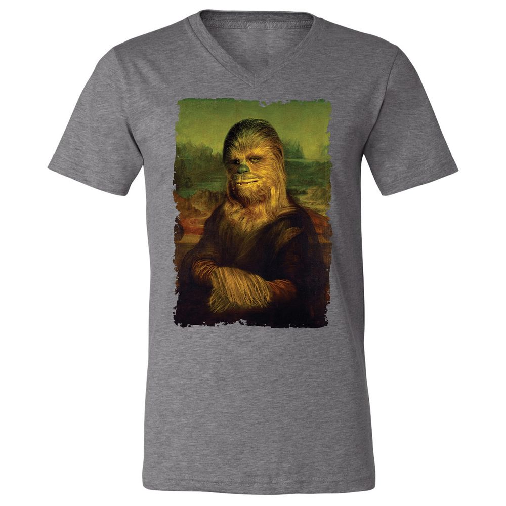 Unisex V-Neck T-Shirt - 49V8AQL4 - Deep Heather - 13