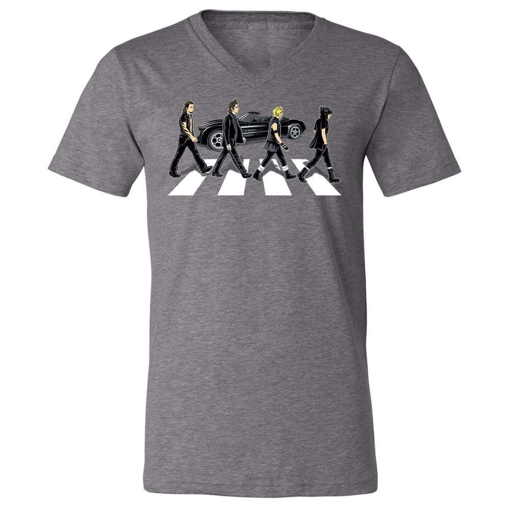 Unisex V-Neck T-Shirt - GMDS5DWA - Deep Heather - 13