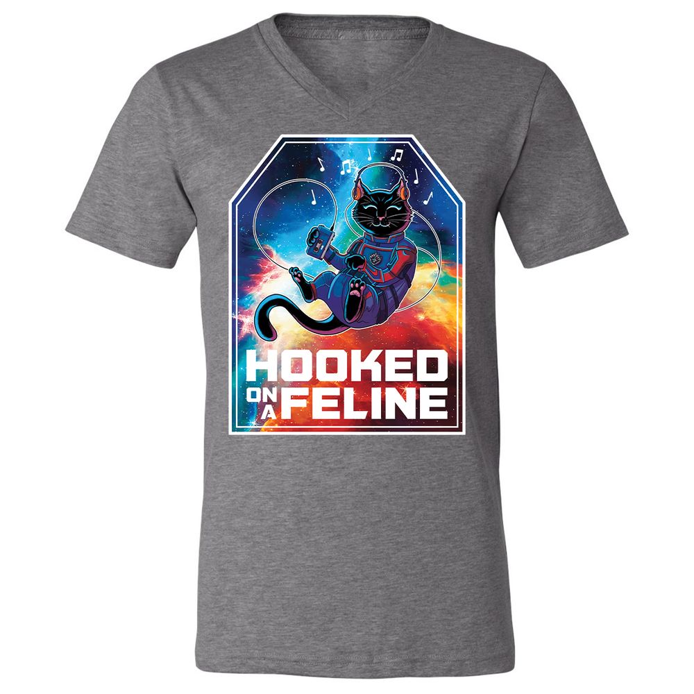 Unisex V-Neck T-Shirt - JFM3JBN1 - Deep Heather - 13