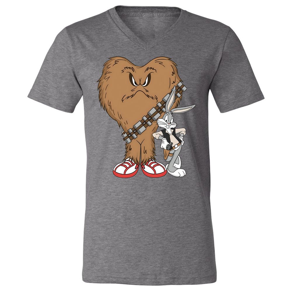 Unisex V-Neck T-Shirt - 5YDZ7H2L - Deep Heather - 13