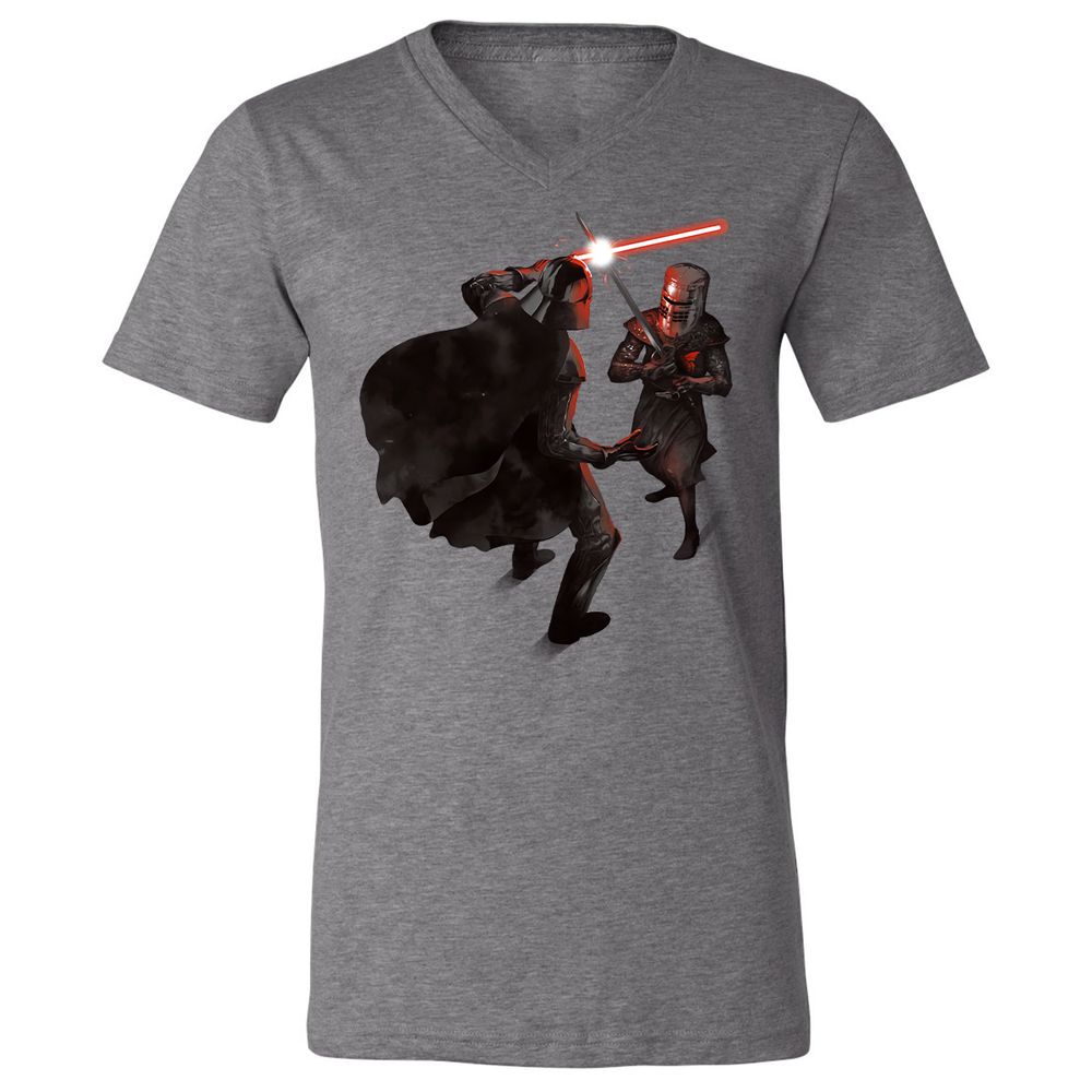 Unisex V-Neck T-Shirt - 16F16CUK - Deep Heather - 13