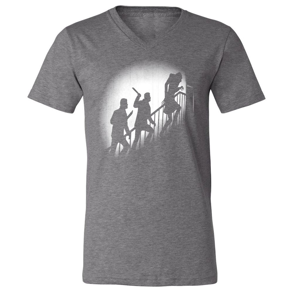 Unisex V-Neck T-Shirt - 985RYNUX - Deep Heather - 13