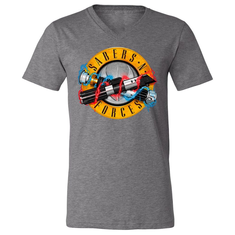 Unisex V-Neck T-Shirt - H4A2SGN2 - Deep Heather - 13