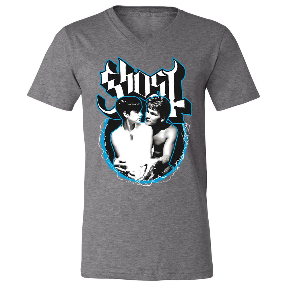 Unisex V-Neck T-Shirt - 5HHKQUC7 - Deep Heather - 13