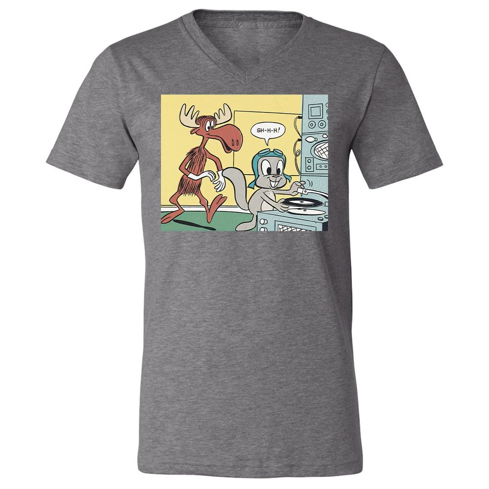 Unisex V-Neck T-Shirt - WCEEEAD6 - Deep Heather - 13