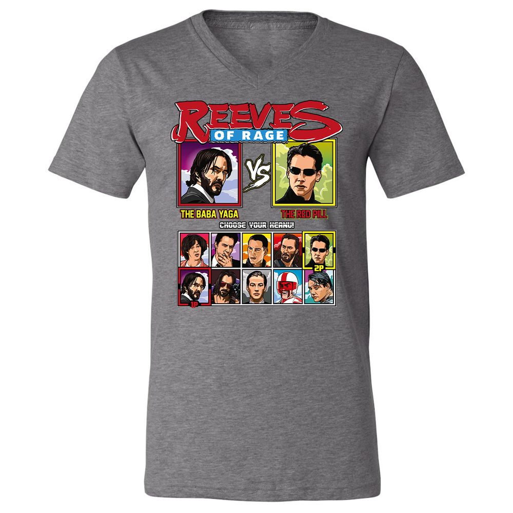 Unisex V-Neck T-Shirt - 579ZYE6U - Deep Heather - 13
