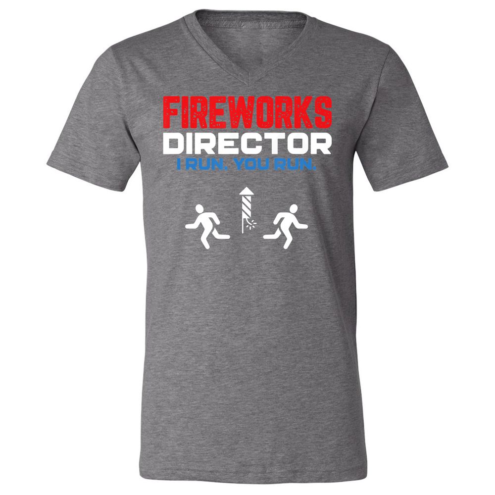 Unisex V-Neck T-Shirt - 4EYK2BYB - Deep Heather - 13