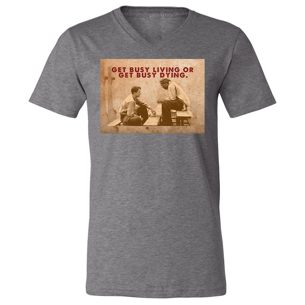 Unisex V-Neck T-Shirt - 9DGNRNUW - Deep Heather - 13