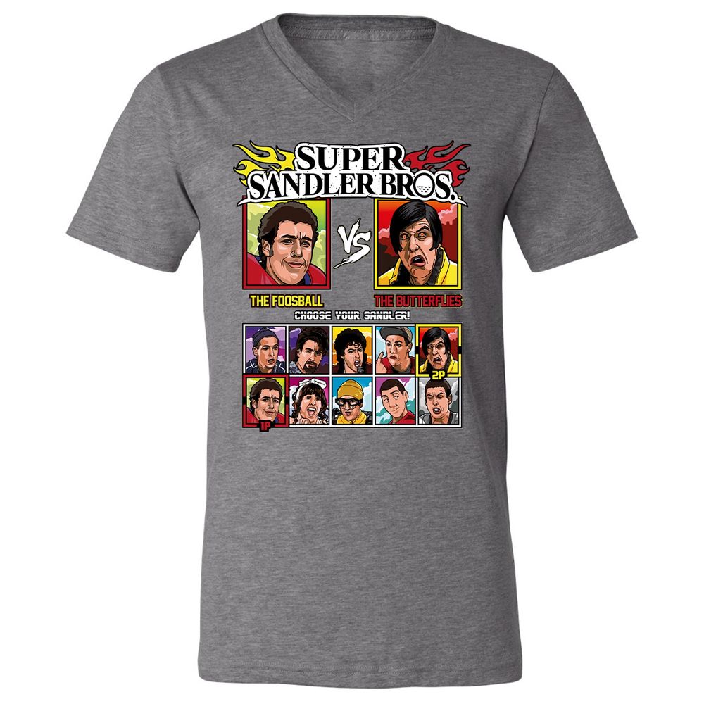 Unisex V-Neck T-Shirt - QDW3T4DG - Deep Heather - 13