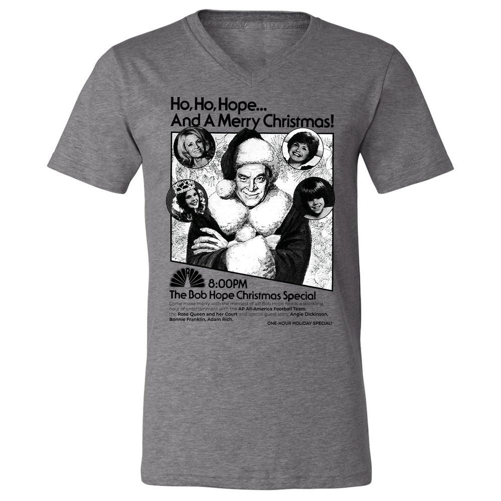 Unisex V-Neck T-Shirt - UJVG6X6C - Deep Heather - 13