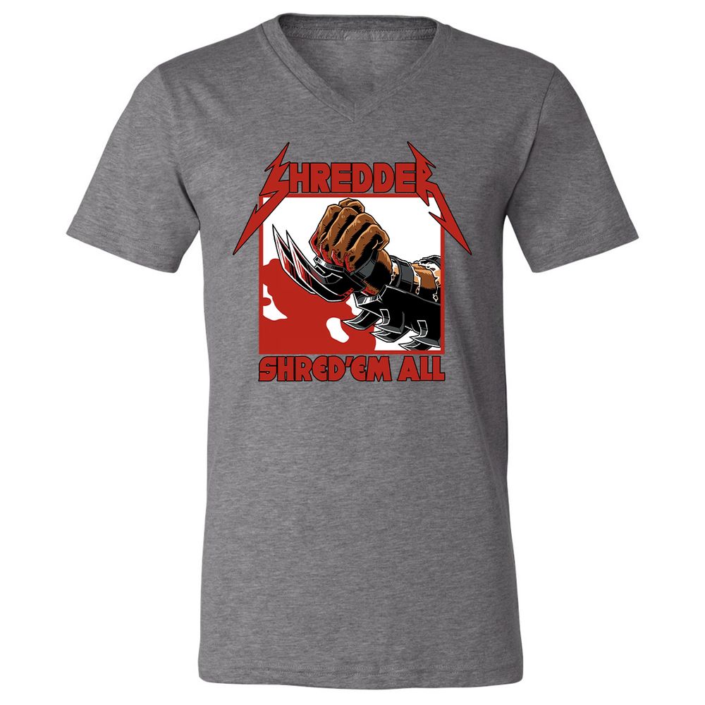 Unisex V-Neck T-Shirt - 5F86H2PV - Deep Heather - 13