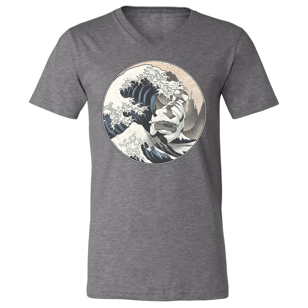 Unisex V-Neck T-Shirt - 12XQEJCS - Deep Heather - 13