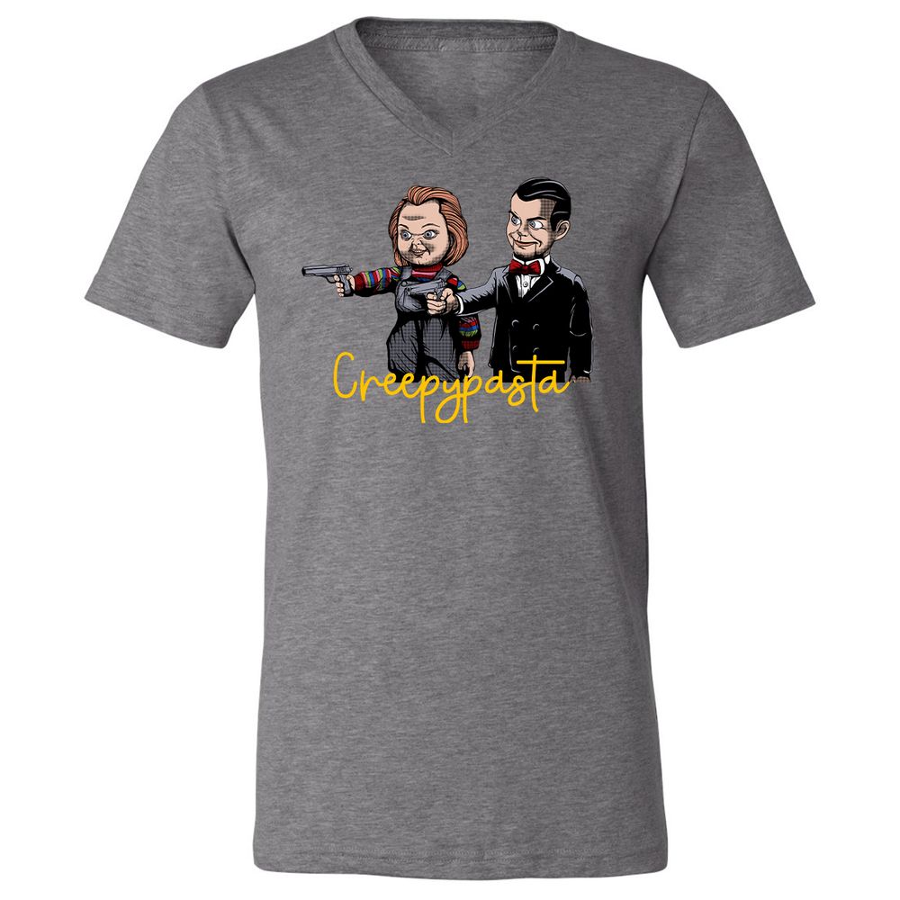 Unisex V-Neck T-Shirt - RMA5GQM2 - Deep Heather - 13